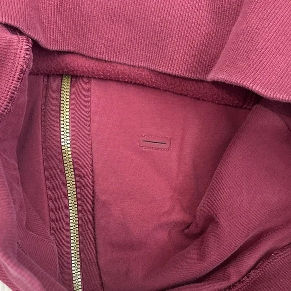 Burgundy & Gold lululemon scuba Zip-Up Hoodie size 6 - Picture 15 of 16